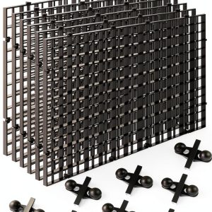 Aquarium Fish Tank Divider Layashala 6 Piece Plastic Grid with 8 Clips-0
