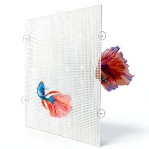 JoyHuaTrade Fish Tank Divider – 2 Grid Panels with Hooks-0