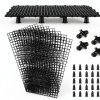 Aquarium Plastic Grid Divider 8pcs Jialexi 11.8x5.9in Suction Cups-0