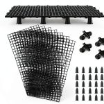 Aquarium Plastic Grid Divider 8pcs Jialexi 11.8x5.9in Suction Cups-0