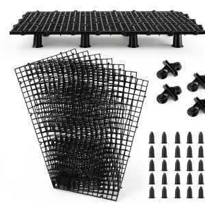 Aquarium Plastic Grid Divider 8pcs Jialexi 11.8x5.9in Suction Cups-0