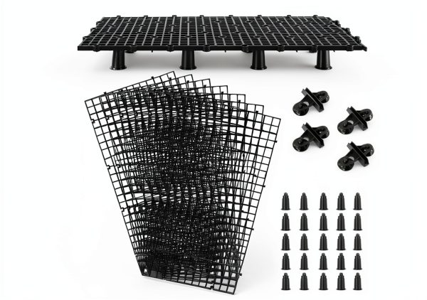 Aquarium Plastic Grid Divider 8pcs Jialexi 11.8x5.9in Suction Cups-0