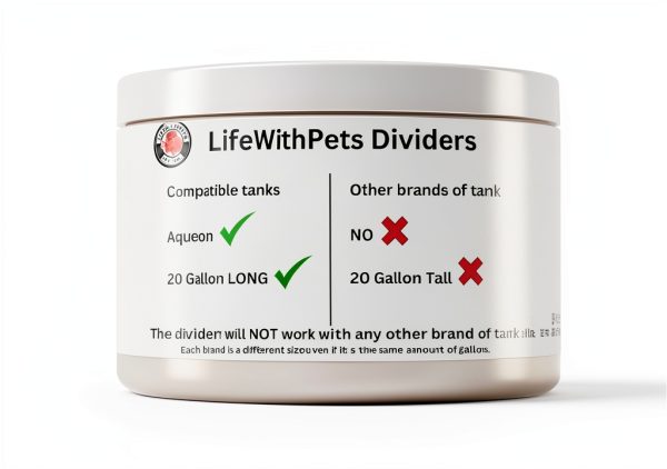 Lifewithpets 20 Gallon Long Aquarium Tank Divider (3 Pack) Check Compatible Tank Below.-2
