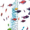 Acrylic Fish Tank Divider Aquarium Divider with 8 Suction Cups Transparent Fish Tank Separator Dividing Net Plate Isolation Board Flapper, 9.84 * 11.81inch-2
