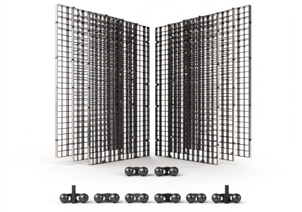 Aquarium Fish Tank Divider Layashala 6 Piece Plastic Grid with 8 Clips-6