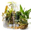 Acrylic Fish Tank Divider Aquarium Divider with 8 Suction Cups Transparent Fish Tank Separator Dividing Net Plate Isolation Board Flapper, 11.81 * 15.74in-1