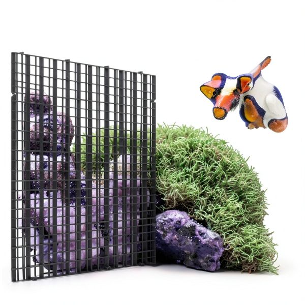 Layashala Aquarium Fish Tank Divider 8-Piece 11x11in Grid with Clips-3