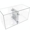 Acrylic Fish Tank Divider Aquarium Divider with 8 Suction Cups Transparent Fish Tank Separator Dividing Net Plate Isolation Board Flapper, 9.84 * 11.81inch-1