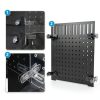 Acrylic Fish Tank Divider Aquarium Divider with 8 Suction Cups Transparent Fish Tank Separator Dividing Net Plate Isolation Board Flapper, 9.84 * 11.81inch-6