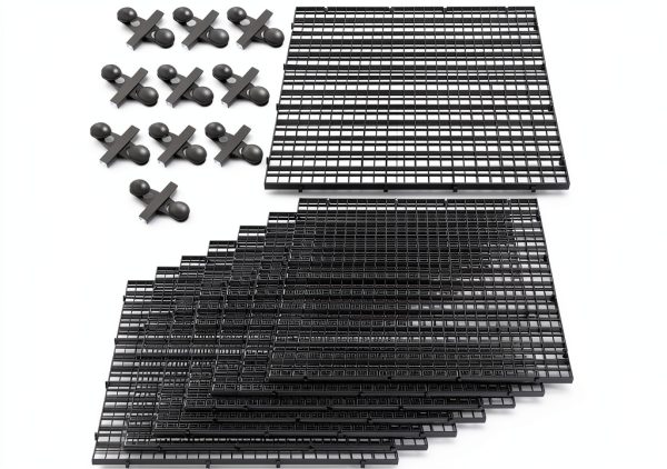 Layashala Aquarium Fish Tank Divider 8-Piece 11x11in Grid with Clips-6